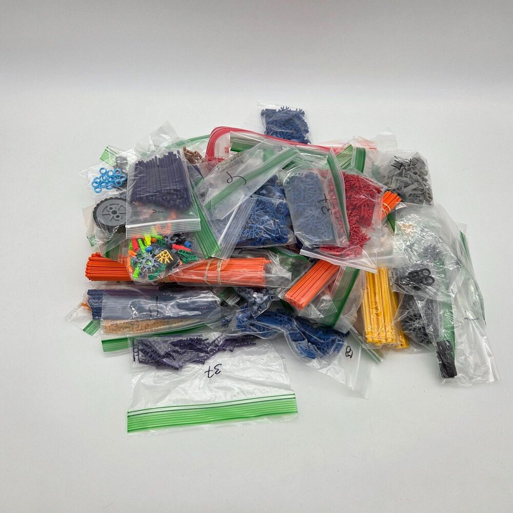 Micro K'Nex Bulk Lot 4 pounds Rods Connectors Miscellaneous Pieces